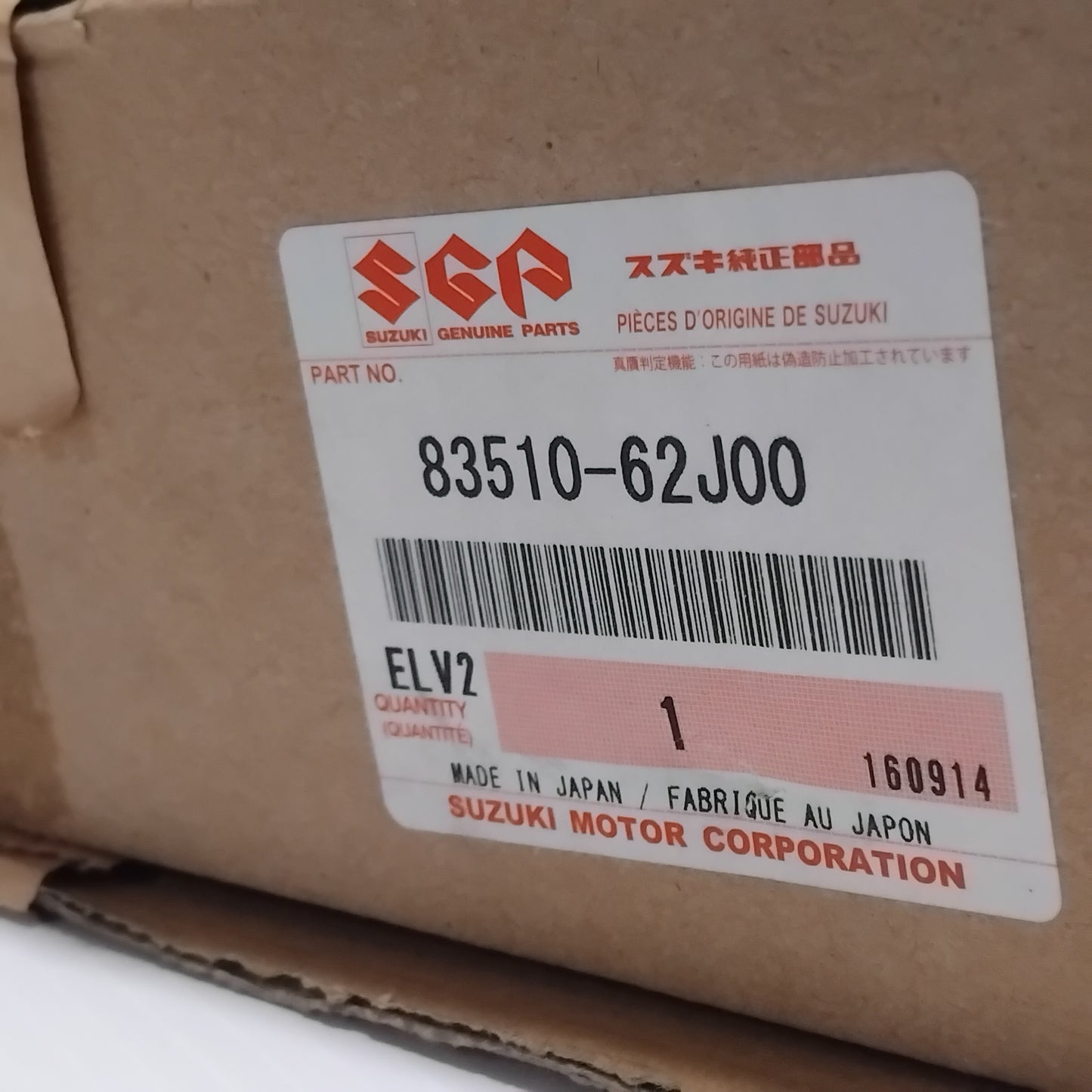 Genuine Suzuki Regulator Assy Window | 83510-62J00-000