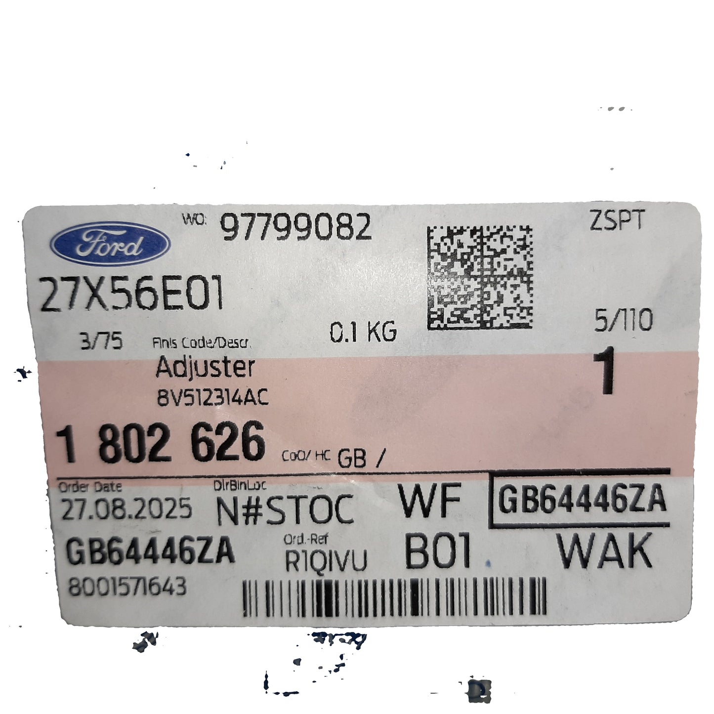 Genuine Ford Adjuster | 1802626