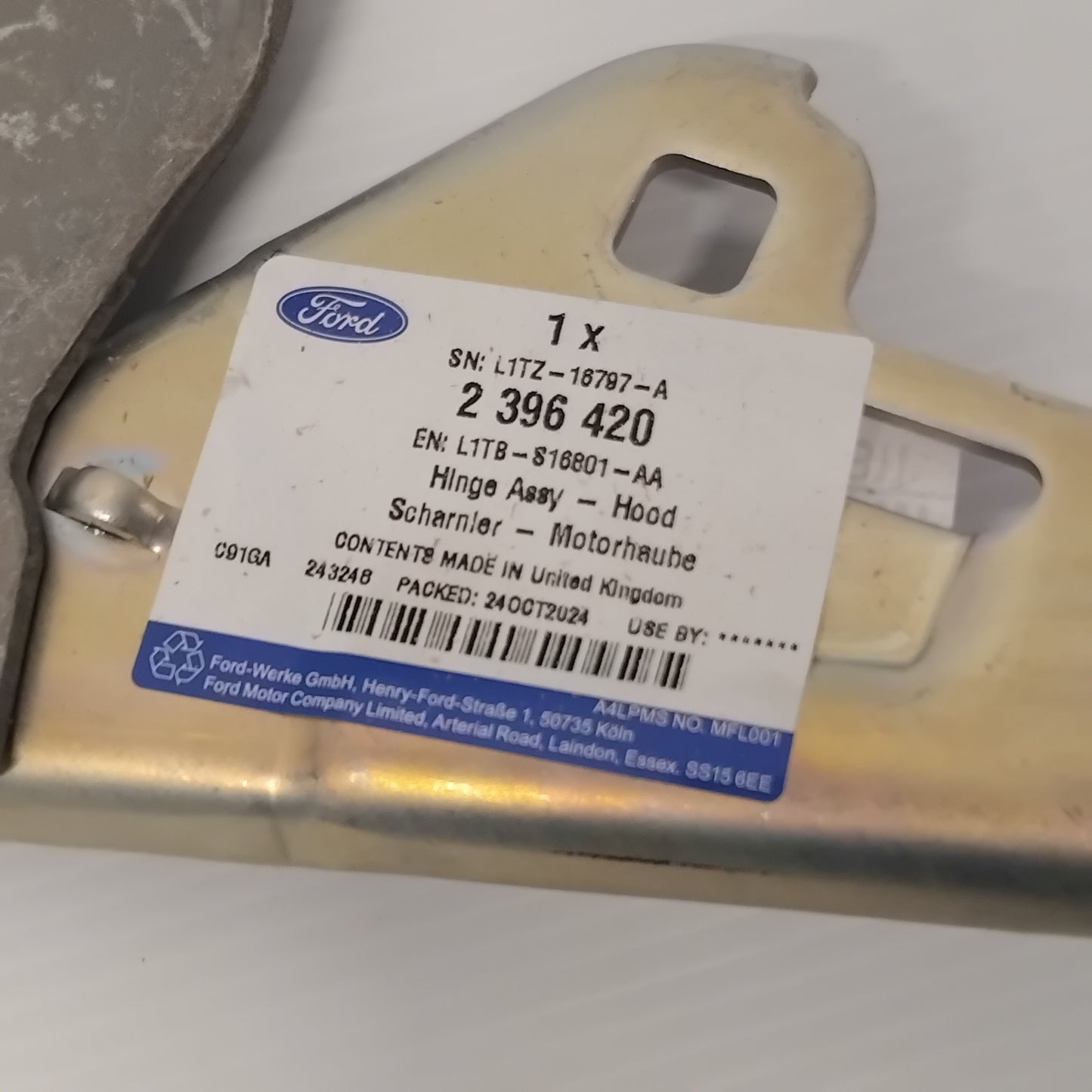 Genuine Bonnet Left Hinge - Ford Puma 2019- | 2396420