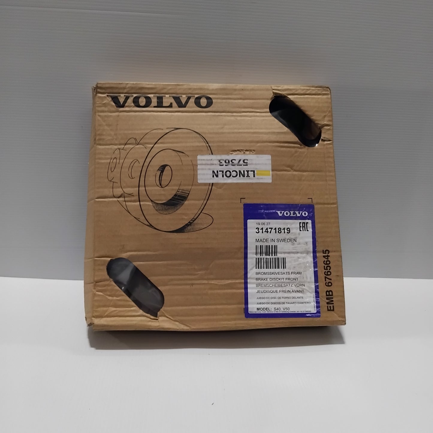 Genuine Front Brake Disc - Volvo V50 | 31471819