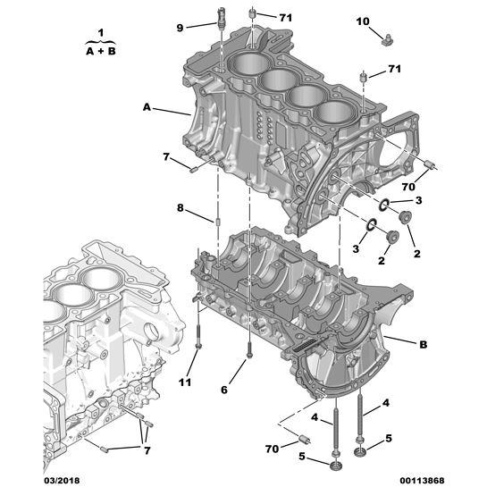 Hex Head Capscrew - Citroen Berlingo 2008-2012 Petrol | 013267