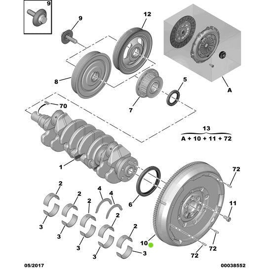 Clutch Dual Flywheel - Citroen C5 2004-2008 Diesel | 0532Q4