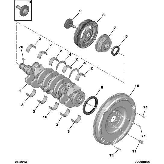 Diesel Flywheel Screw - Citroen Berlingo 2012-2015 | 053760