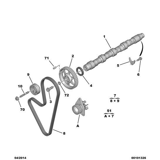 Engine Camshaft Buffer - Citroen Berlingo 2008-2012 Petrol | 081014