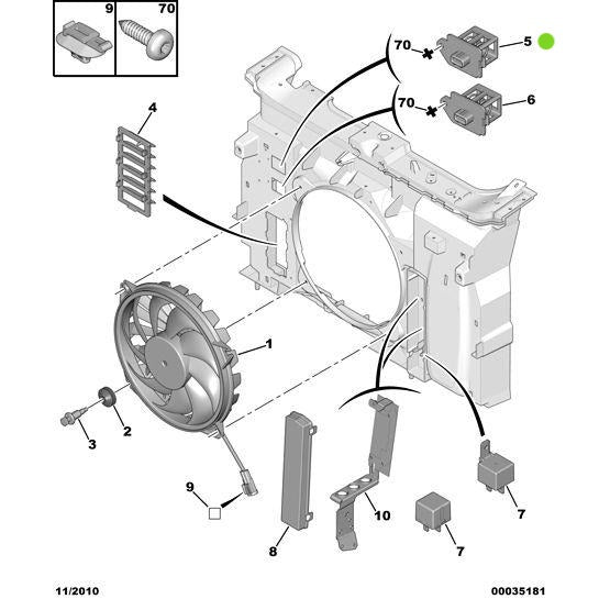 Genuine Peugeot Motor-Driven Fan Resistance - Citroen C8 2002-2008 Petrol | 1267E3 | 1267E3