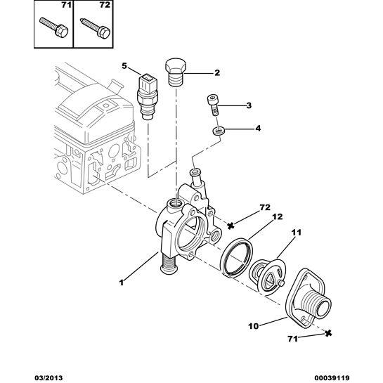 Engine Water Outlet - Citroen Saxo 1996-2004 | 133644