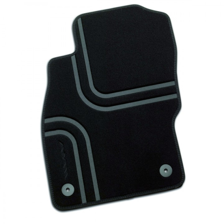 Set of 4 Genuine Stripe Design Mats - Vauxhall Adam - Velour Carpet | 13377341