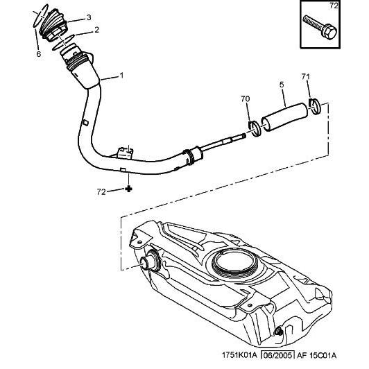 Fuel Pipe Fixing Clamp - Citroen C1 2005-2009 Diesel | 1525FY
