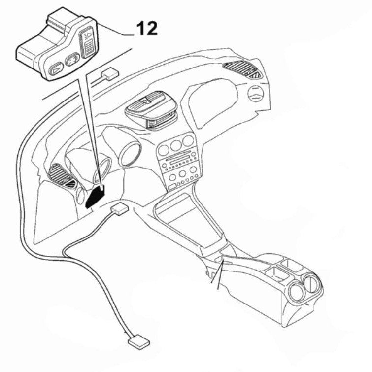 Switch Headlamp Control - Alfa Romeo 156 2002 | 156035634