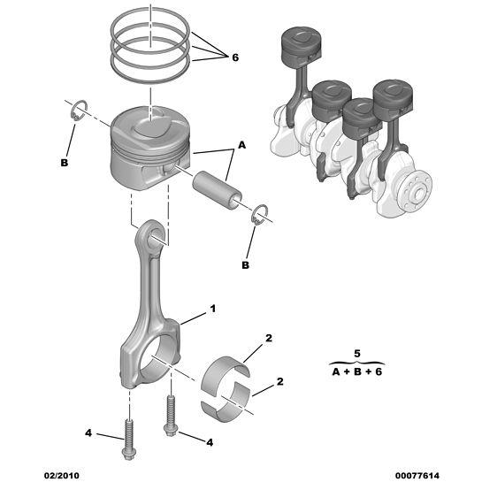 Engine Connecting Rod Bolt - Citroen DS5 2011-2021 Petrol | 1608850680