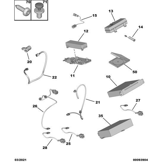Genuine Peugeot Back-Up Battery - Citroen Ds5 2011-2021 Petrol Itu | 1609653580 | 1609653580