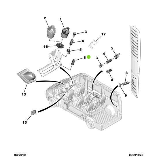 Genuine Peugeot Power Lead To Accessories - Citroen Relay 2006-2019 Diesel | 1617426980 | 1617426980
