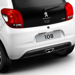 Genuine Single Tail Pipe Ligne S Rear Bumper Diffuser - Peugeot 108 | 1611186880