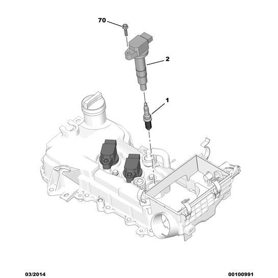 Engine Spark-Plug - Citroen C1 2014-2022 Petrol | 1611548180