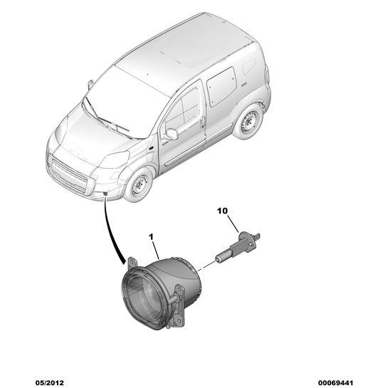 Citroen Nemo 2008-2015 Petrol H1 Bulb | 1616430880