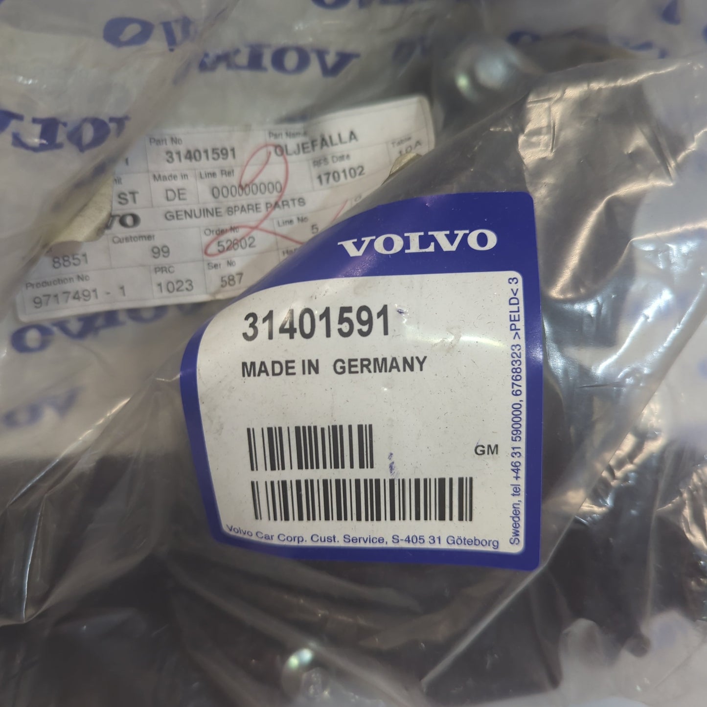 Genuine Volvo Oil Trap | 31401591