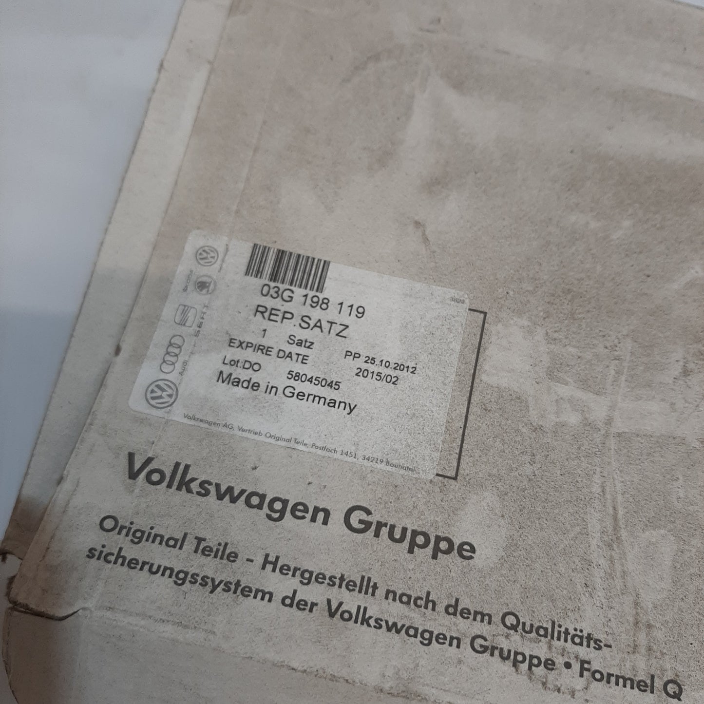 Genuine Timing Belt Repair Kit - SEAT Altea / Leon | 03G198119