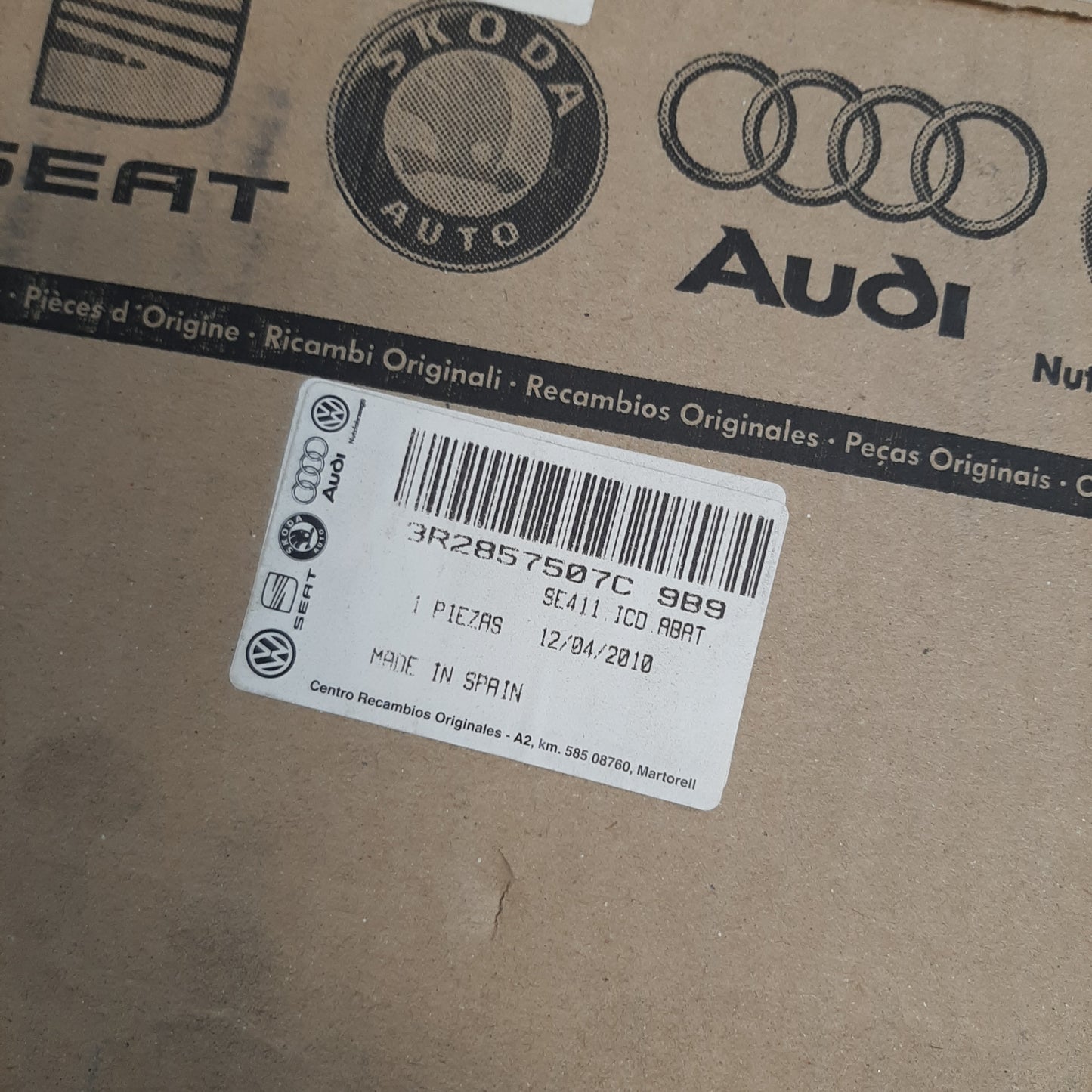 Genuine Satin Black Left Rear View Mirror - SEAT Exeo 2009-2014 | 3R2857507C9B9