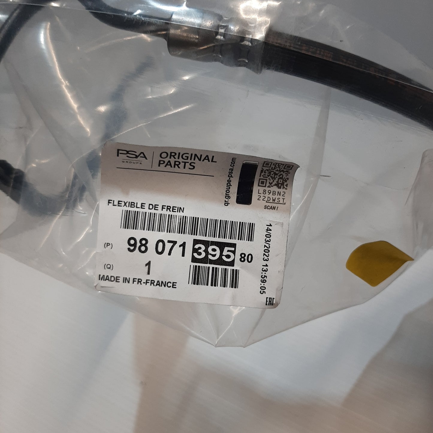 Genuine Peugeot Flexible Hose | 9807139580