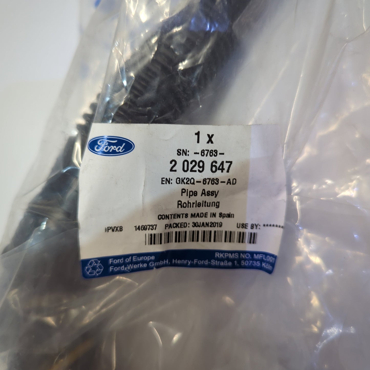 Genuine Ford Pipe Assy | 2029647
