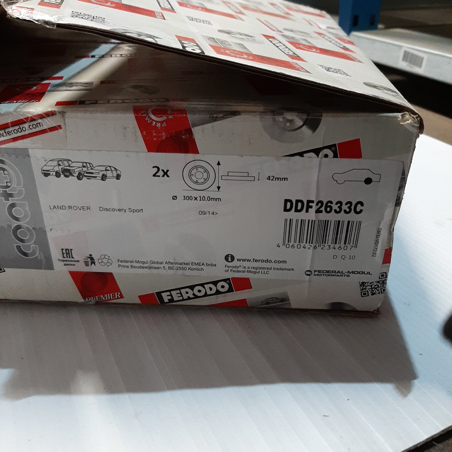 Ferodo - Rear Brake Discs For Land Rover Discovery | DDF2633C