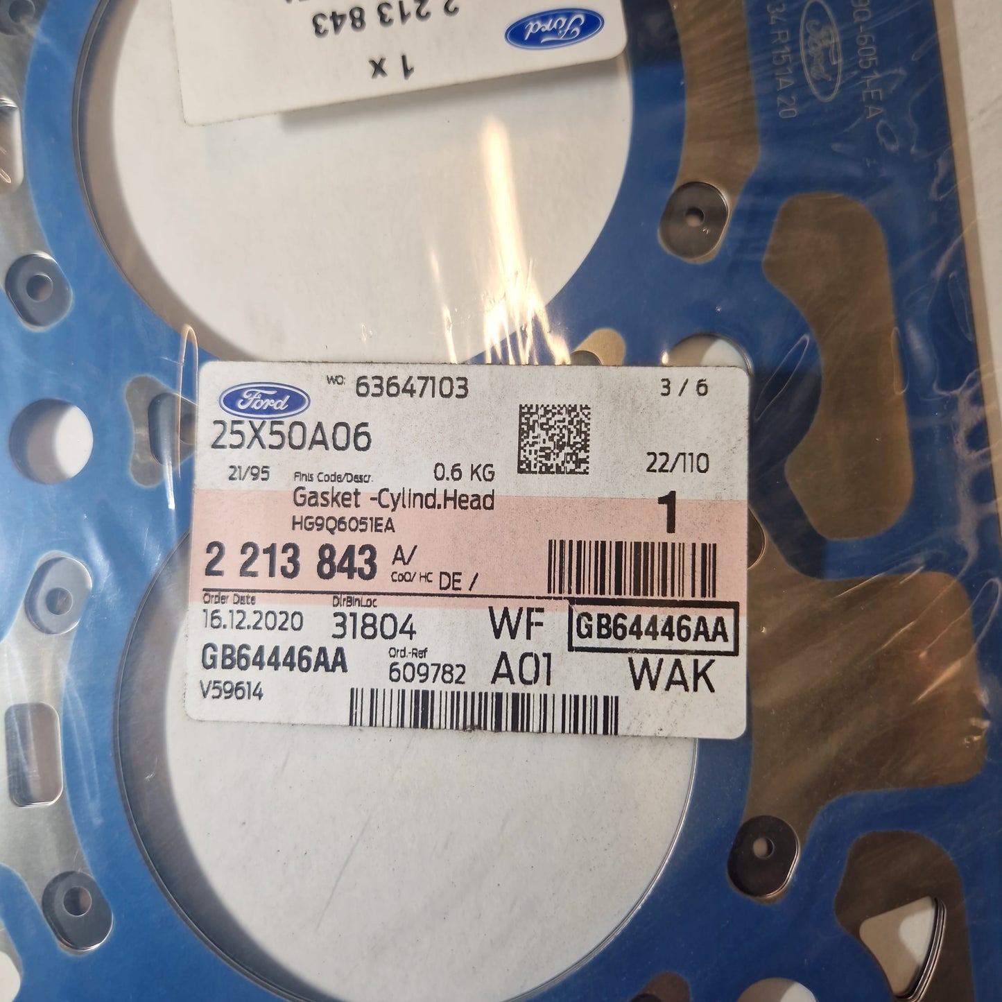 Genuine Cylinder Head Gasket - Ford | 2213843