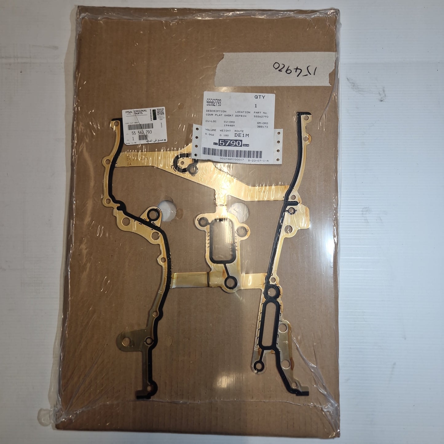 Genuine Timing Chain Front Gasket - Vauxhall | 55562793