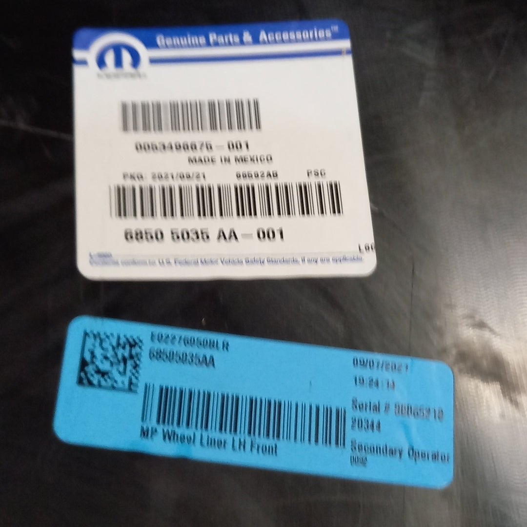 Genuine Front Left Wheel Arch Liner - Jeep | K68505035AA