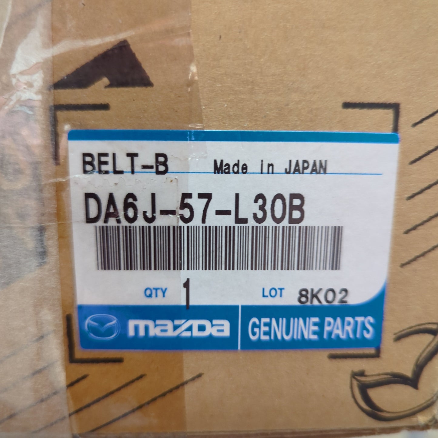 Genuine Mazda Belt 'B' (R) Pr | DA6J57L30B