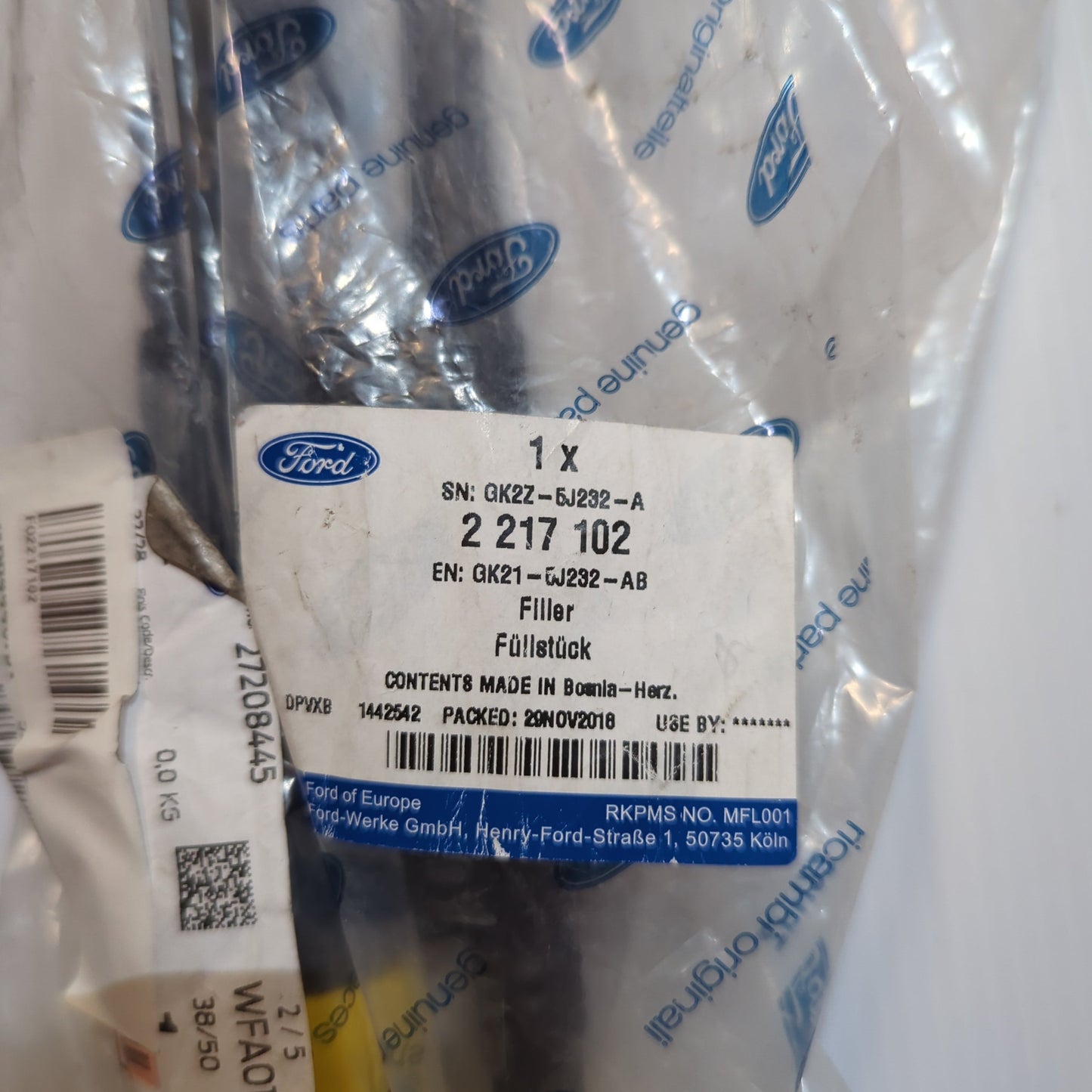 Genuine UREA Reductant Tank Filler Hose - Ford Transit 2014- 2.0 | 2217102