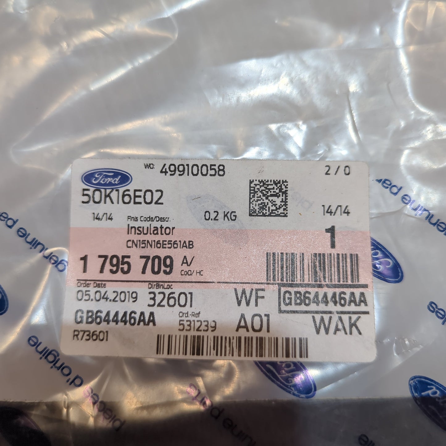 Genuine Ford Insulator | 1795709