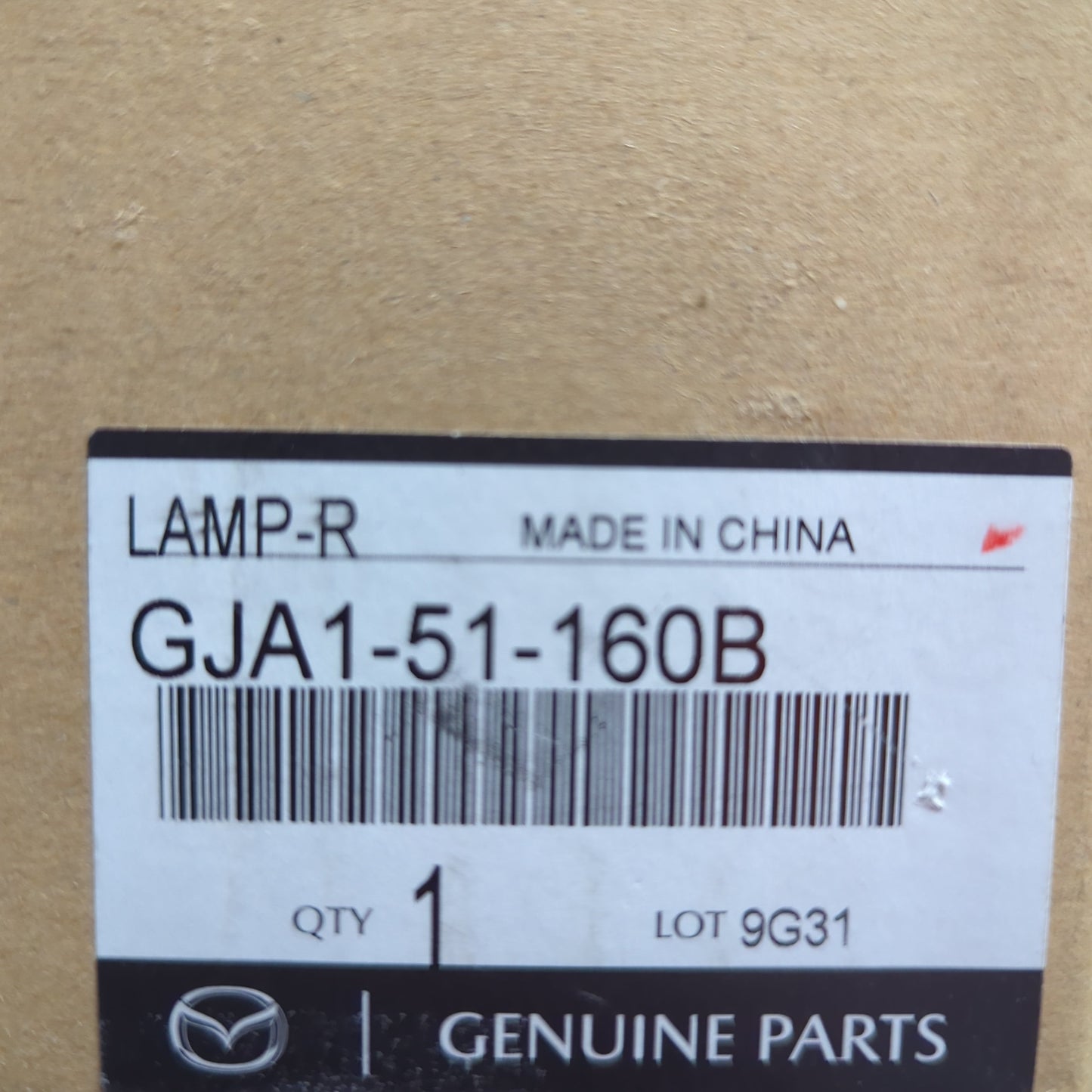 Genuine Rear Left Tail Light - Mazda 6 2016 | GJA151160B
