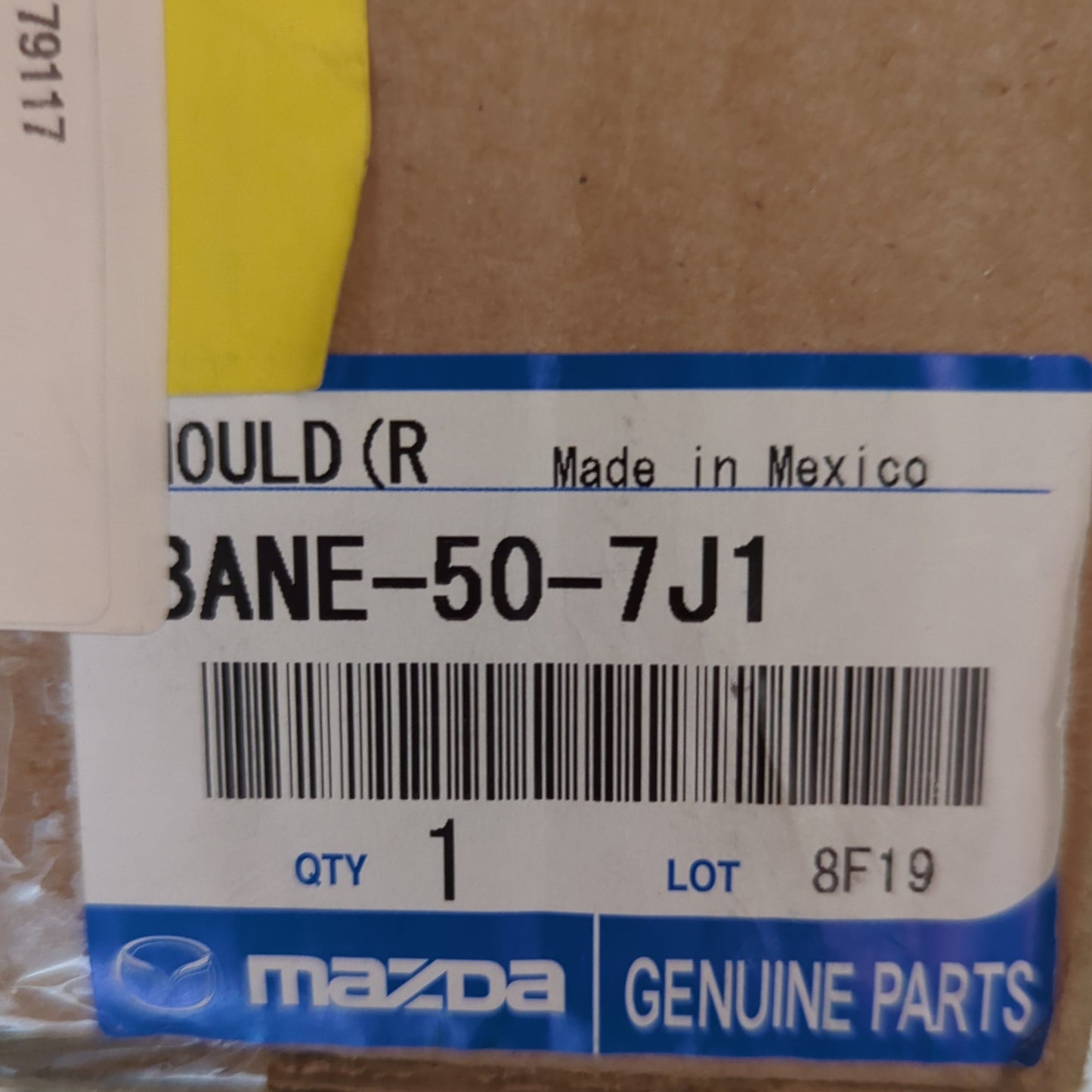 Genuine Front Right Outer Grille Moulding - Mazda 3 2017-2018 | BANE507J1