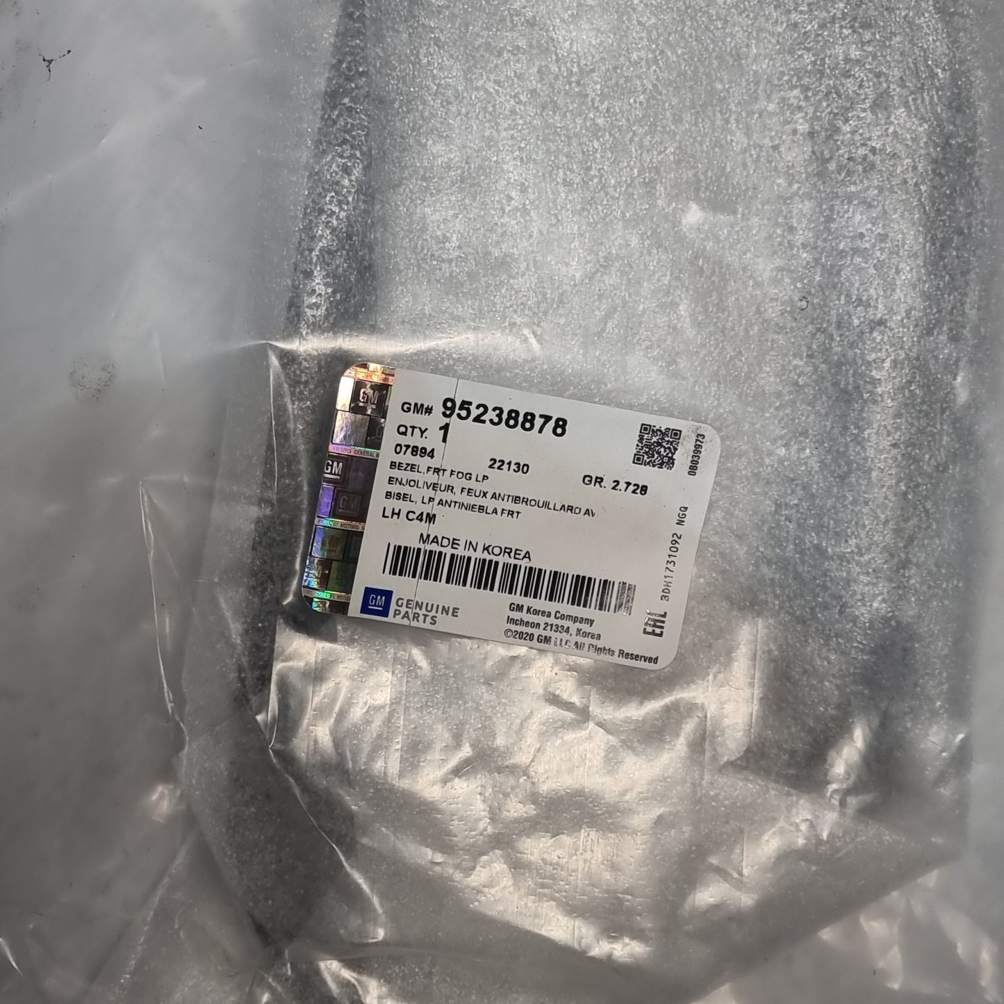 Genuine Vauxhall O:Bumper Trim | 95238878