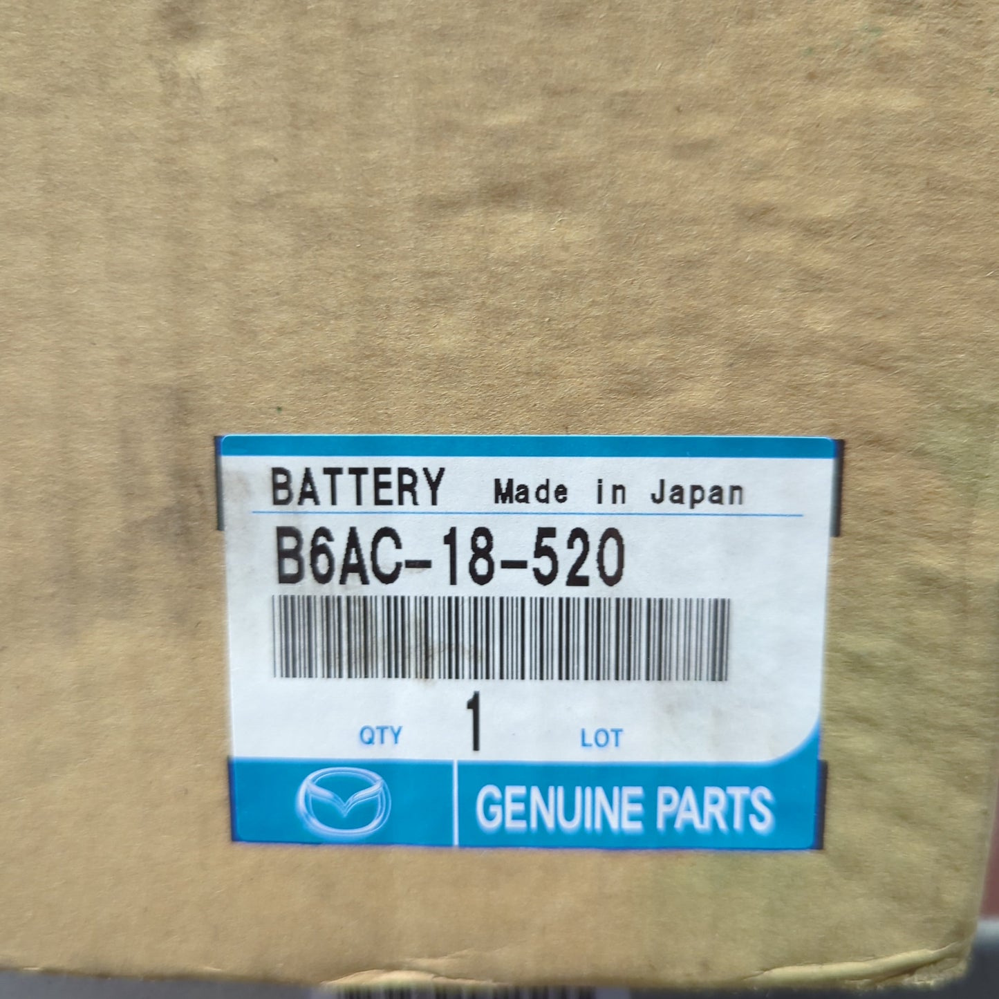 Genuine Mazda Battery Jap | B6AC18520