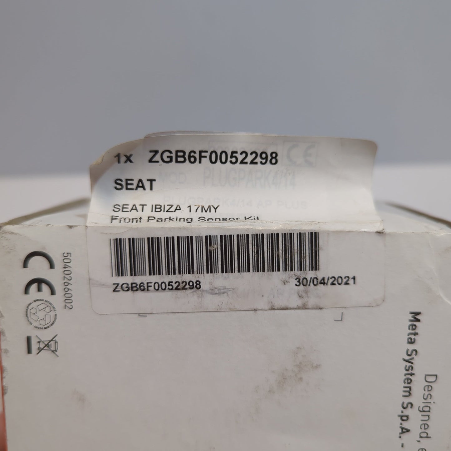 Meta System - Front Parking Sensor Kit - SEAT Ibiza 2017- | ZGB6F0052298