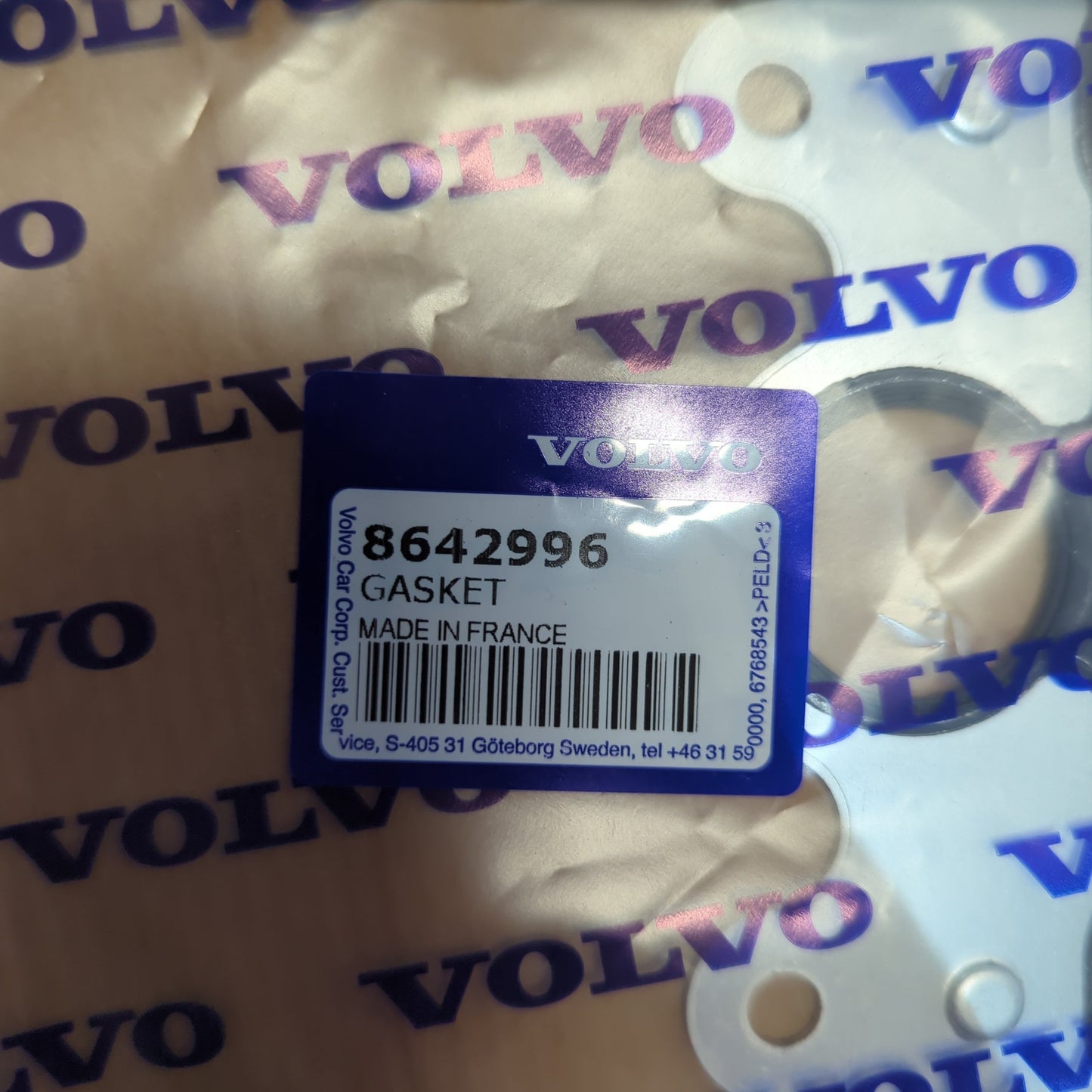 Genuine Volvo Gcp Gasket | 8642996