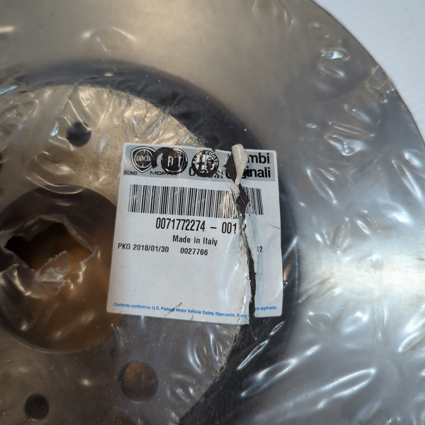1x Genuine Front Brake Disc - Fiat Bravo / Stilo / Alfa Romeo 155 | 71772274