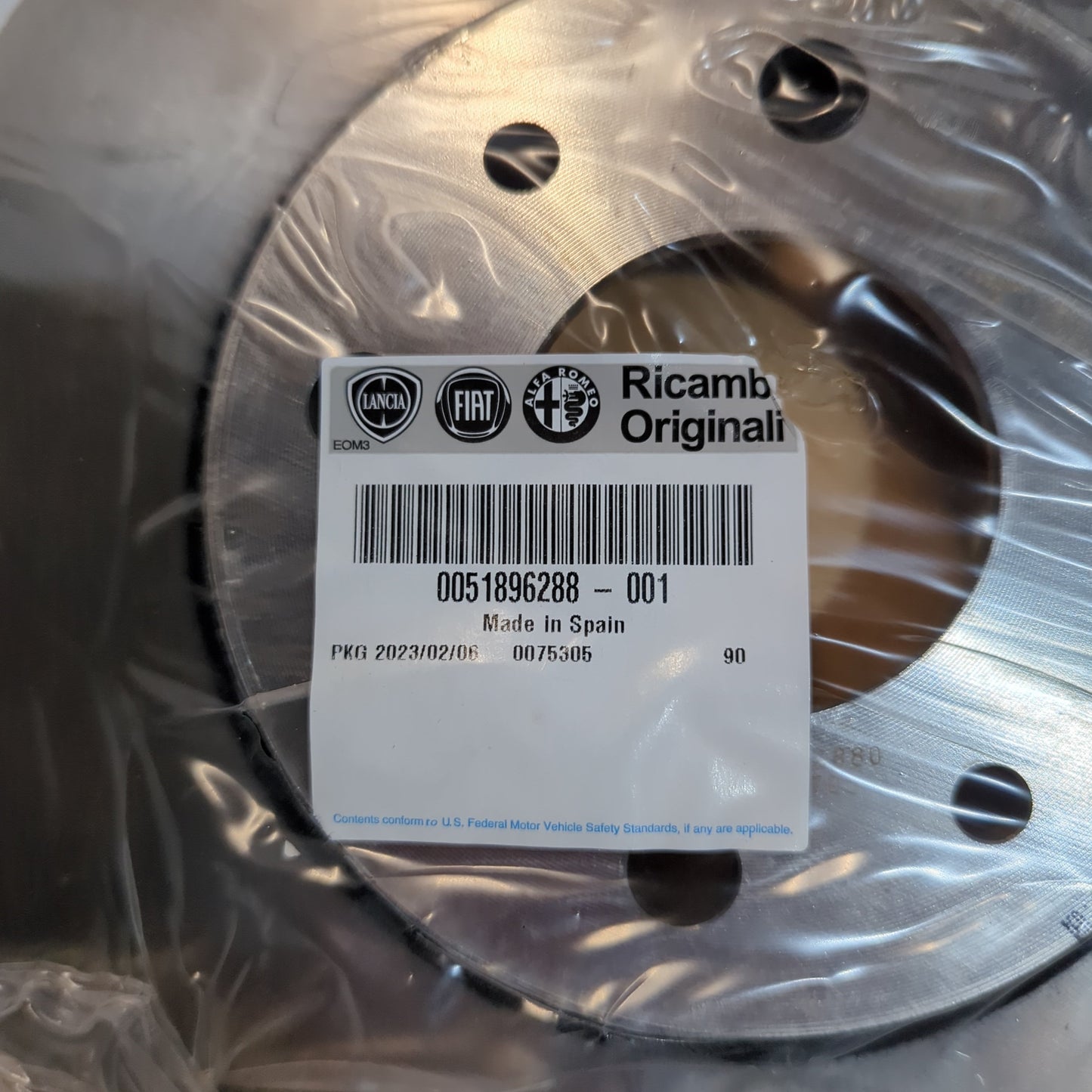 Genuine Front Brake Disc - Fiat | 51896288