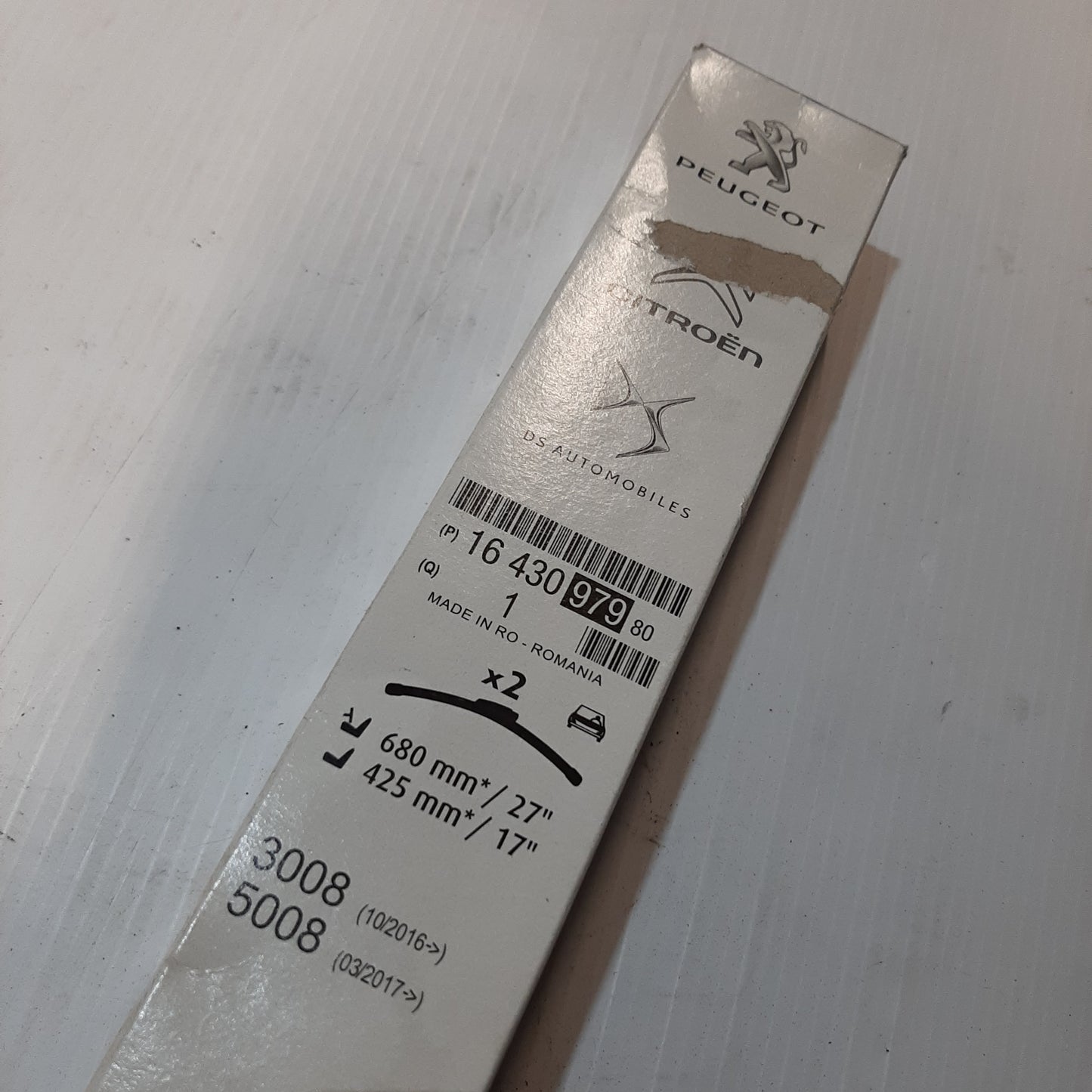 Genuine Front Wiper Blade Set - Peugeot 3008 / 5008 | 1643097980