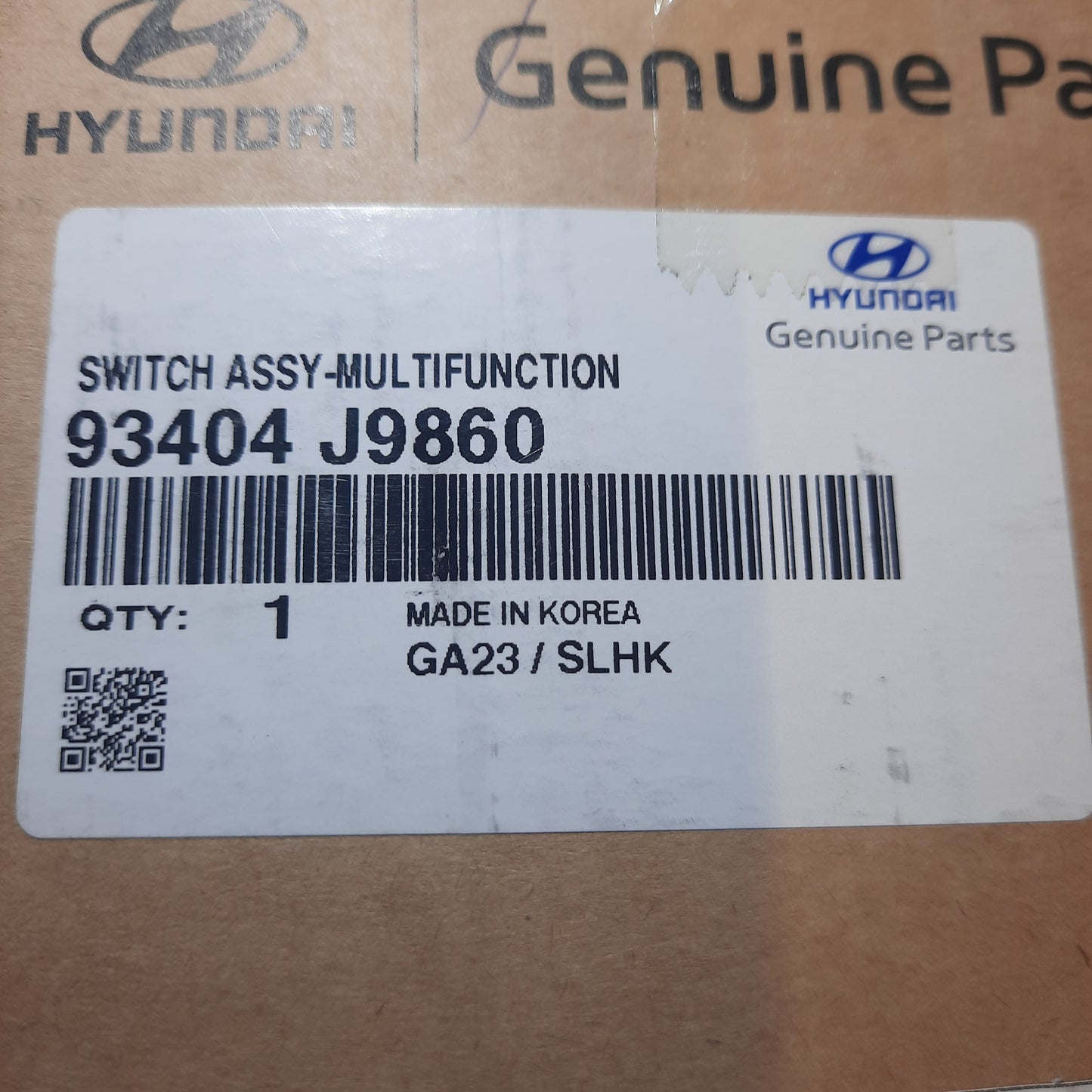 Genuine Steering Wheel Switches - Hyundai Kona 1.0 2017-2024 | 93404J9860