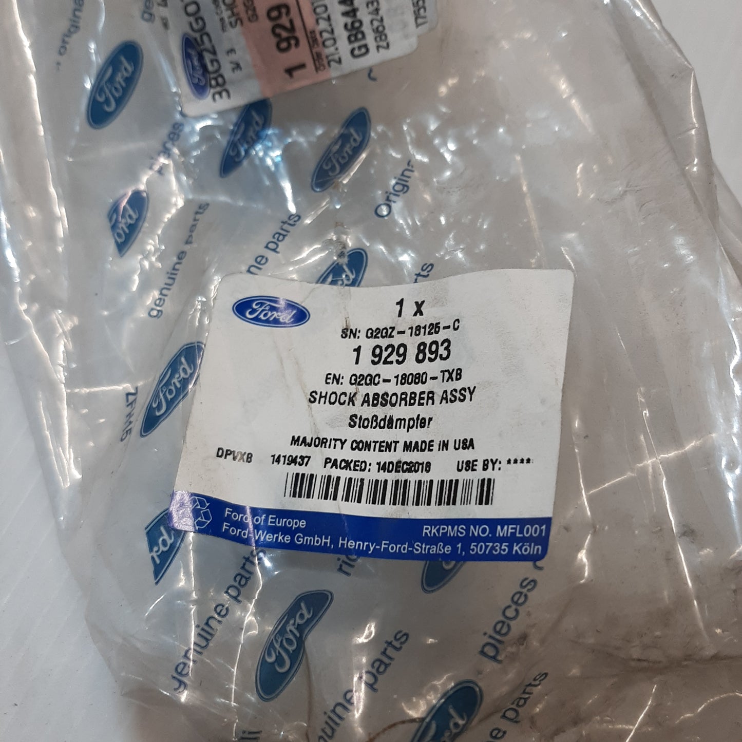 Genuine Ford Shock Absorber Assy | 1929893