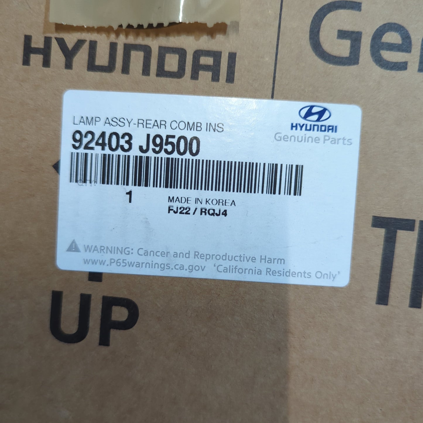 Genuine Left Rear Combination Lamp - Hyundai Kona | 92403J9500