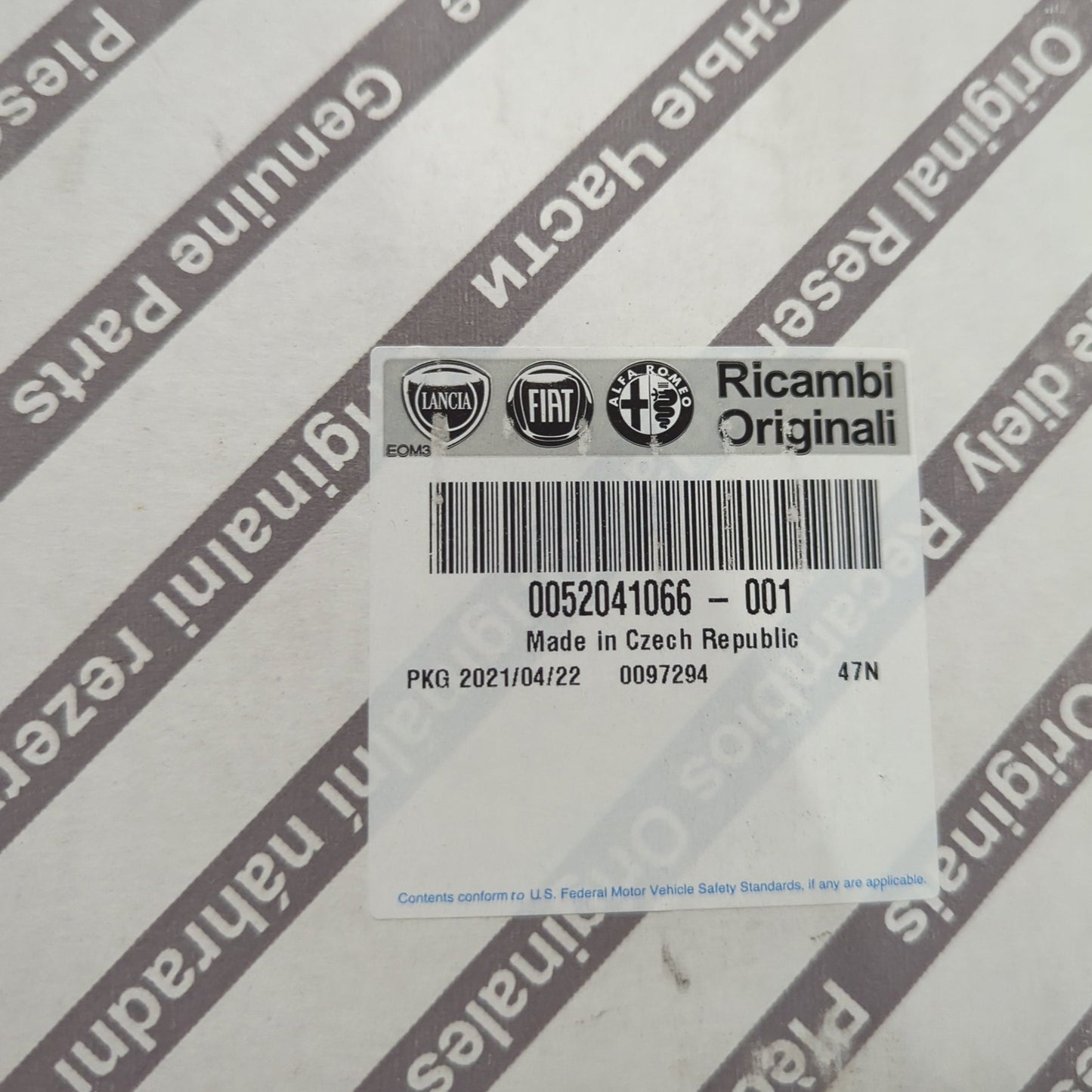 Genuine Fuel Pump - Fiat Panda Petrol 2012- | 52041066