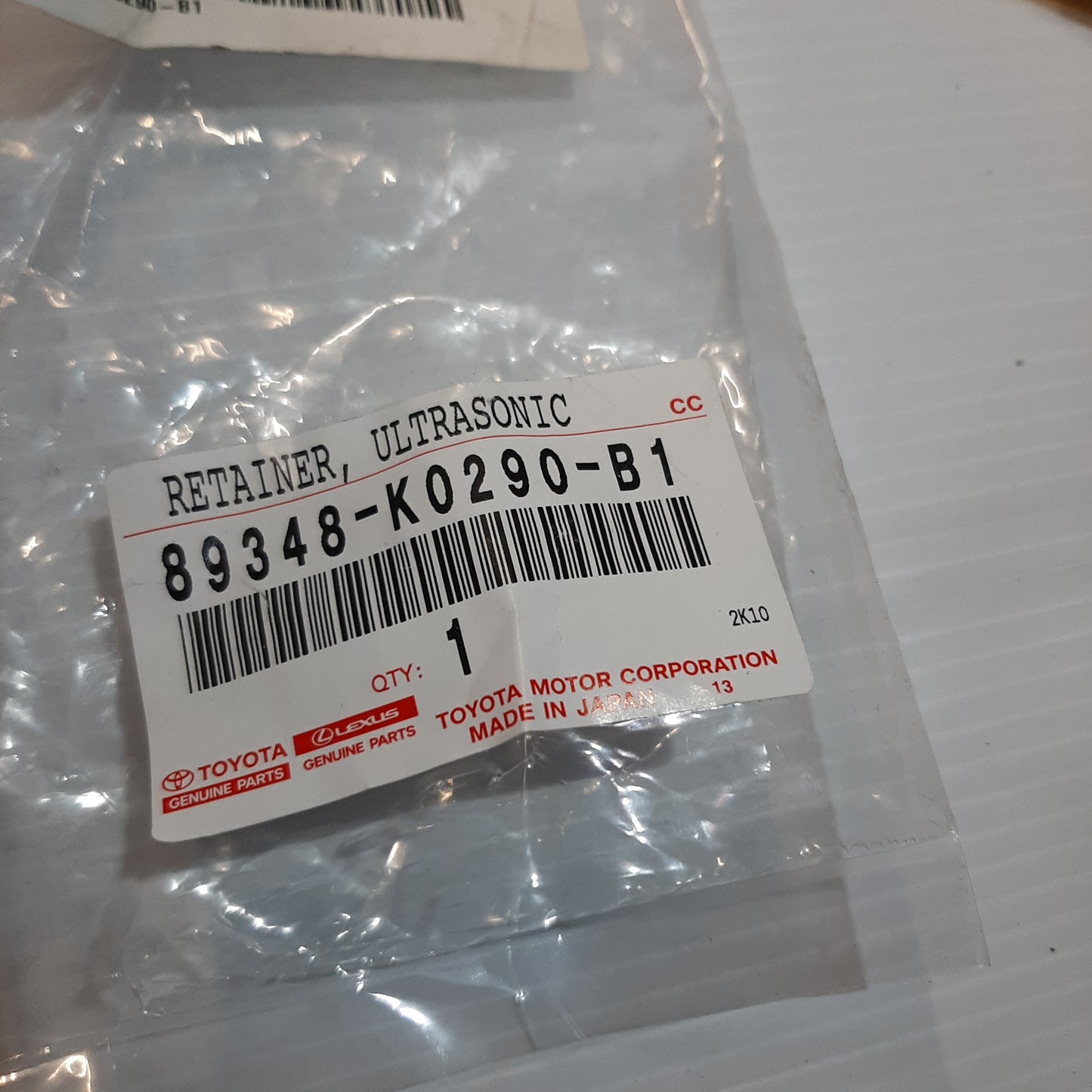 Genuine Toyota Retainer, Ultrasonic | 89348-K0290-B1