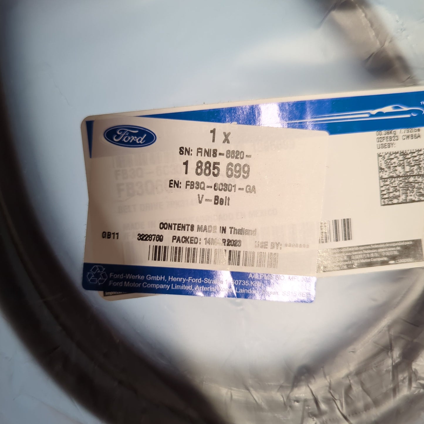 Genuine Ford V-Belt | 1885699