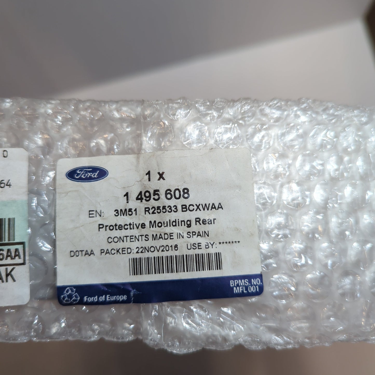 Genuine Left Rear Door Moulding - Ford Focus C-Max 2003-2010 | 1495608