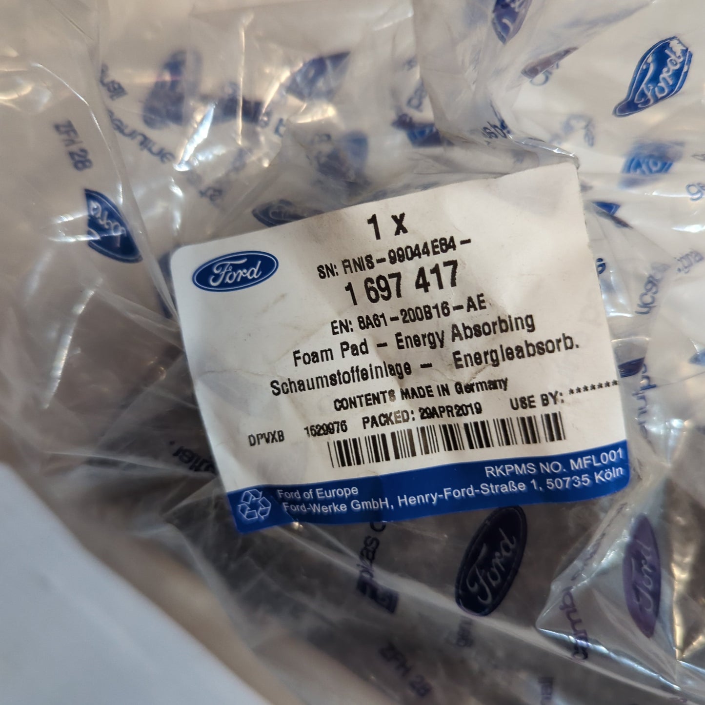 Genuine Right Shock Absorbing Foam - Ford Fiesta 2008-2019 | 1697417