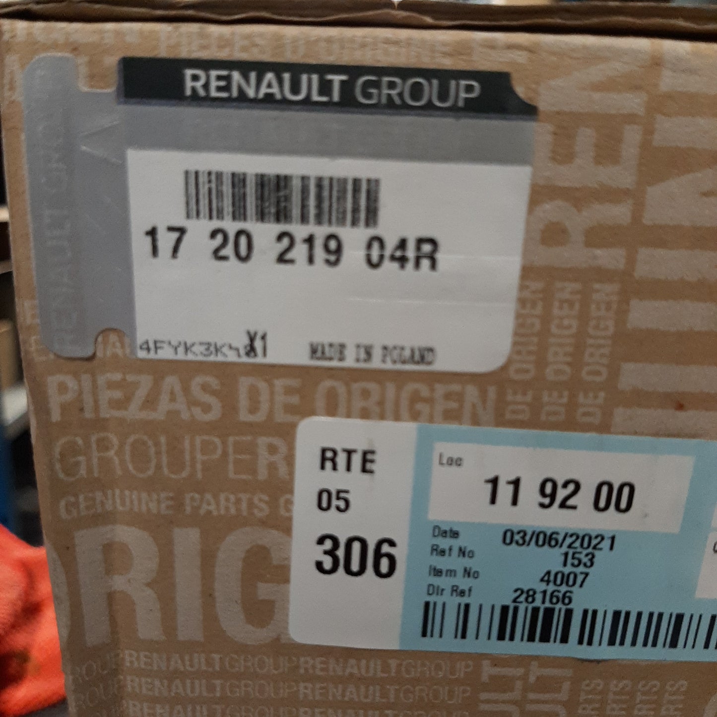 Genuine Renault Module-Pump Gauge | 17 20 219 04R