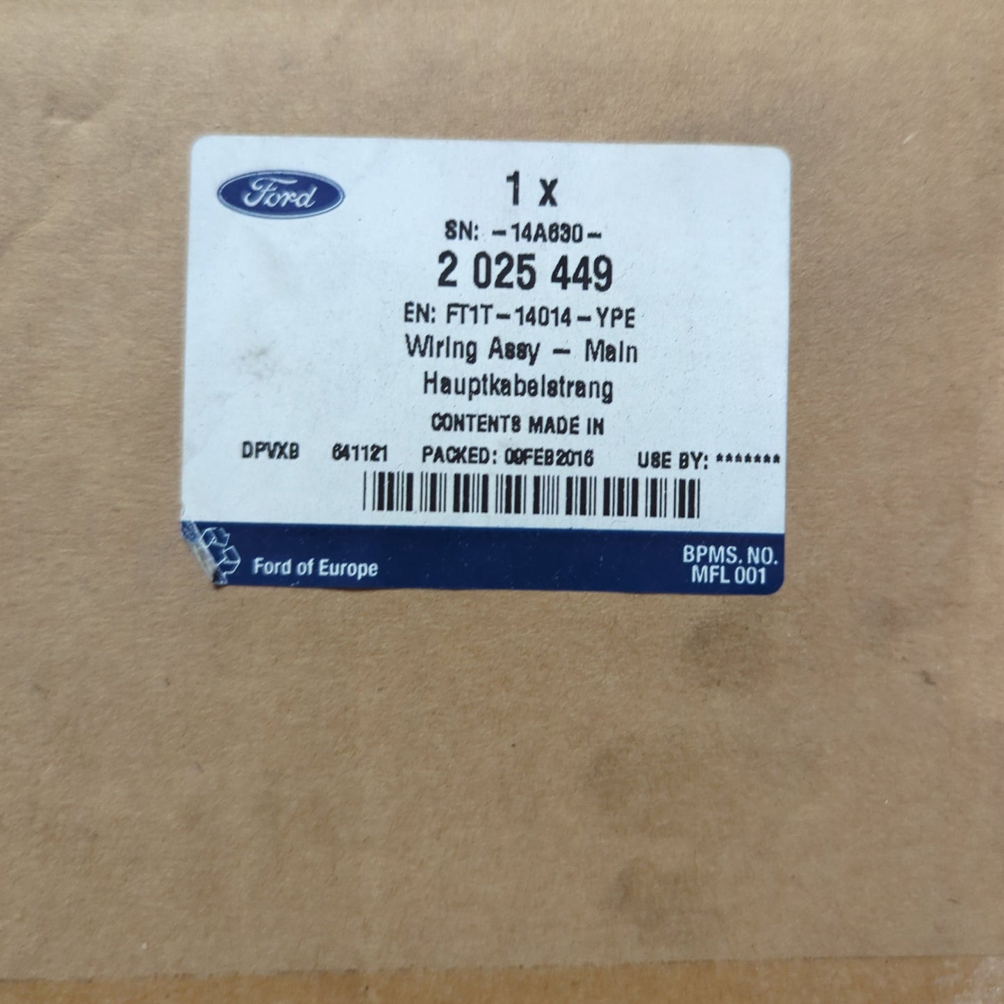 Genuine Door Wiring - Ford Transit Tourneo Connect 2015-2016 1.6 | 2025449